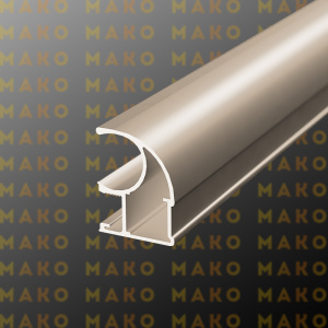 Профиль вертикальный асимметричный MS125 Шампань глянец (A05)